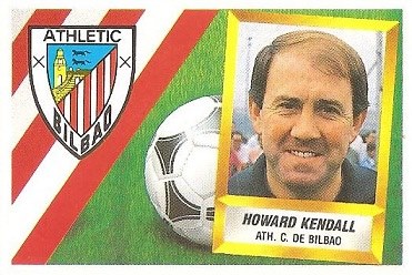 Liga 88-89. Howard Kendall (Ath. Bilbao). Ediciones Este.