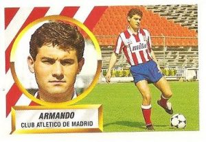 Liga 88-89. Armando (Atlético de Madrid). Ediciones Este.