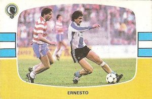 Liga 84-85. Ernesto (Hércules C.F.). Cromos Cano.