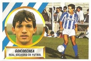 Liga 88-89. Fichaje Nº 5 Goicoechea (Real Sociedad). Ediciones Este.