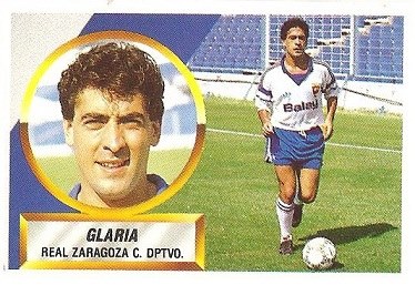 Liga 88-89. Glaría (Real Zaragoza). Ediciones Este.