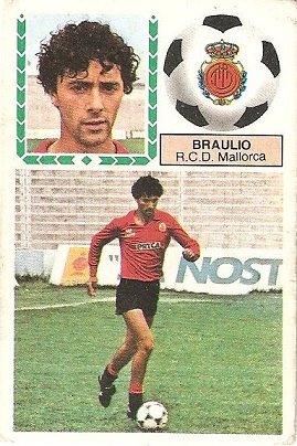 Liga 83-84. Braulio (R.C.D. Mallorca). Ediciones Este.