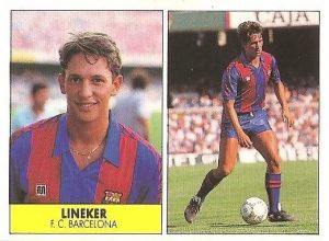 Liga 87-88. Lineker (F.C. Barcelona). Ediciones Festival.