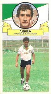 Liga 85-86. Fichaje Nº 13 Arrien (Coloca por Mestre del Hércules C.F.). Ediciones Este.