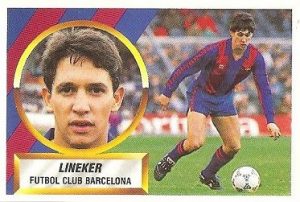 Liga 88-89. Lineker (F.C. Barcelona). Ediciones Este.
