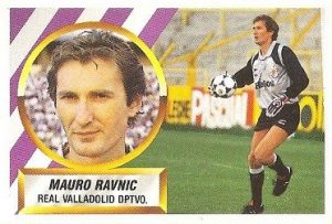 Liga 88-89. Mauro Ravnic (Real Valladolid). Ediciones Este.
