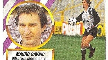 Liga 88-89. Mauro Ravnic (Real Valladolid). Ediciones Este.