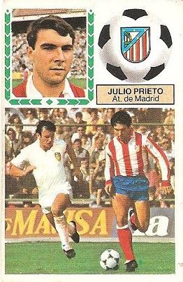 Liga 83-84. Julio Prieto (Atlético de Madrid). Ediciones Este.