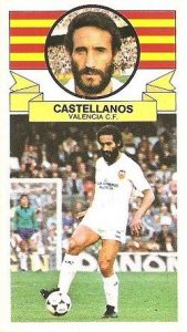 Liga 85-86. Castellanos (Valencia C.F.). Ediciones Este.