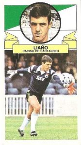 Liga 85-86. Liaño (Racing de Santander). Ediciones Este.