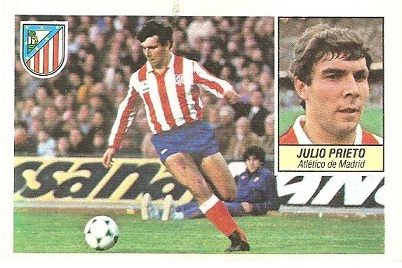Liga 84-85. Julio Prieto (Atlético de Madrid). Ediciones Este.
