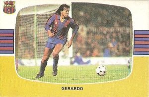 Liga 84-85. Gerardo (F.C. Barcelona). Cromos Cano.