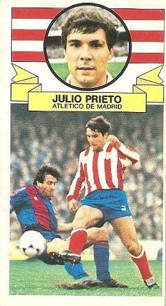 Liga 85-86. Julio Prieto (Atlético de Madrid). Ediciones Este.