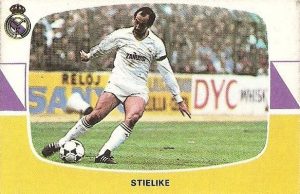 Liga 84-85. Stielike (Real Madrid). Cromos Cano.