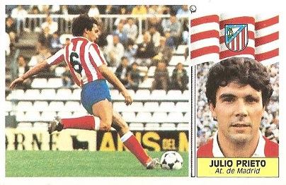 Liga 86-87. Julio Prieto (Atlético de Madrid). Ediciones Este.