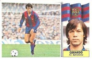 Liga 86-87. Gerardo (F.C. Barcelona). Ediciones Este.