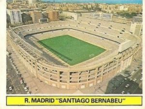 Liga 81-82. Estadio Santiago Bernabeu (Real Madrid). Ediciones Este.