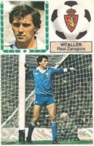 Liga 83-84. Vitaller (Real Zaragoza). Ediciones Este.