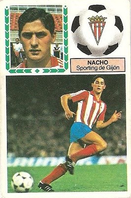 Liga 83-84. Nacho (Sporting de Gijón). Ediciones Este.