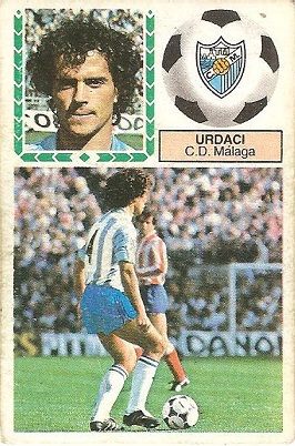 Liga 83-84. Urdaci (C.D. Málaga). Ediciones Este.