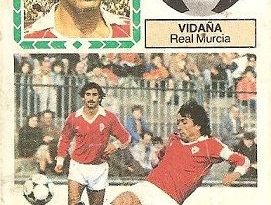 Liga 83-84. Vidaña (Real Murcia). Ediciones Este.