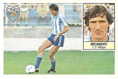 Liga 84-85. Micanovic (C.D. Málaga). Ediciones Este.