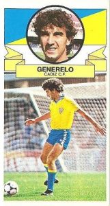 Liga 85-86. Generelo (Cádiz C.F.) Ediciones Este.