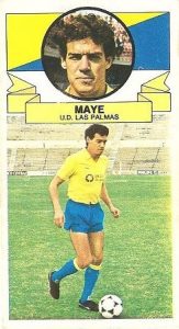 Liga 85-86. Maye (UD Las Palmas). Ediciones Este.