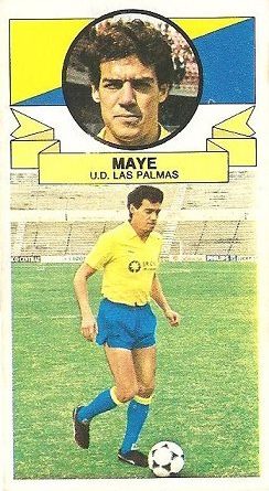 Liga 85-86. Maye (UD Las Palmas). Ediciones Este.