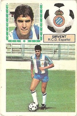 Liga 83-84. Sirvent (R.C.D. Español). Ediciones Este.
