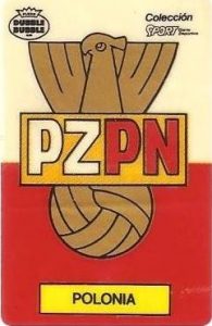 Mundial 1986. Escudo Polonia (Polonia). Ediciones Dubble Dubble.