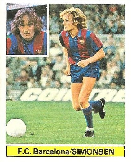 Liga 81-82. Simonsen (F.C. Barcelona). Ediciones Este.