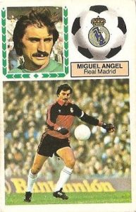 Liga 83-84. Miguel Ángel (Real Madrid). Ediciones Este.
