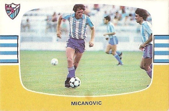 Liga 84-85. Micanovic (C.D. Málaga). Cromos Cano.