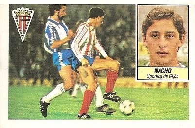 Liga 84-85. Nacho (Sporting de Gijón). Ediciones Este.