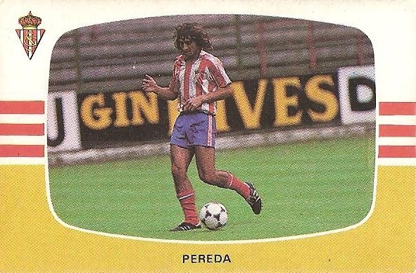 Liga 84-85. Pereda (Real Sporting de Gijón). Cromos Cano.
