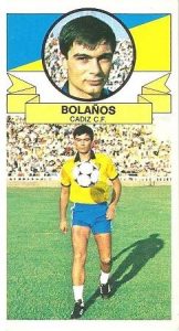 Liga 85-86. Bolaños (Cádiz C.F.) Ediciones Este.