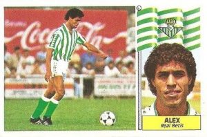 Liga 86-87. Alex (Real Betis). Ediciones Este.