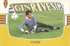 Liga 84-85. Vitaller (Real Zaragoza). Cromos Cano.