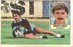 Liga 84-85. Miguel Ángel (Real Madrid). Ediciones Este.