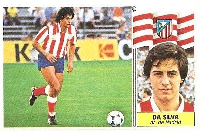 Liga 86-87. Da Silva (Atlético de Madrid). Ediciones Este.