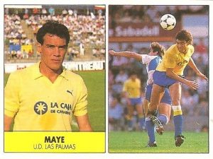 Liga 87-88. Maye (UD Las Palmas). Ediciones Festival.