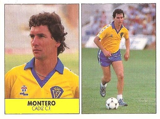 Liga 87-88. Montero (Cádiz C.F.) Ediciones Festival.