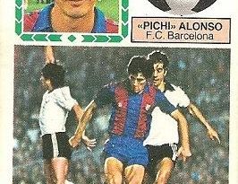 Liga 83-84. Pichi Alonso (F. C. Barcelona). Ediciones Este.