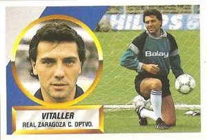 Liga 88-89. Vitaller (Real Zaragoza). Ediciones Este.