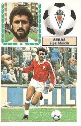 Liga 83-84. Sebas (Real Murcia). Ediciones Este.