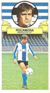 Liga 85-86. Rocamora (Hércules C.F.). Ediciones Este.