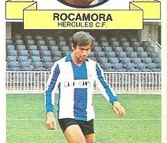 Liga 85-86. Rocamora (Hércules C. F.). Ediciones Este.