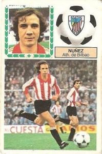 Liga 83-84. Nuñez (Athletic Club). Ediciones Este.