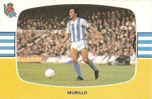Liga 84-85. Murillo (Real Sociedad). Cromos Cano.